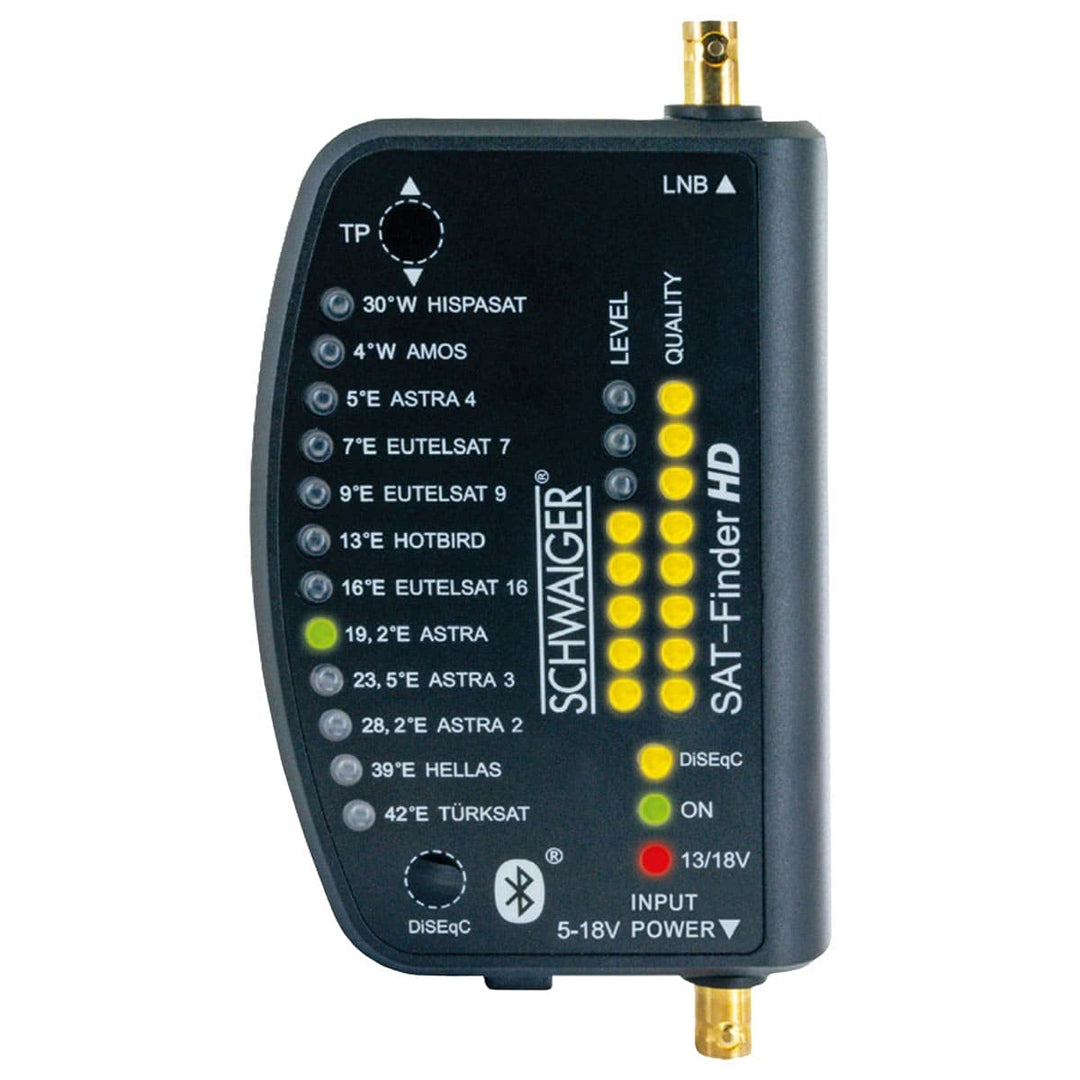 Schwaiger SF9003BT Digitaler Sat-Finder HD mit Bluetooth® und eigener App