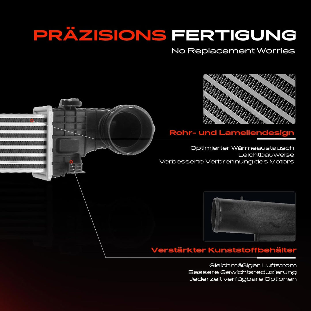 Frankberg Ladeluftkühler Turbokühler Motorkühlung Kompatibel mit CLS C219 2005-2010 E-Klasse W211 20