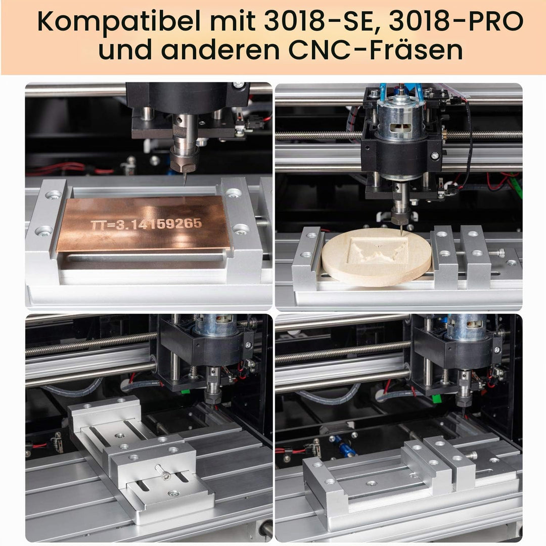 Aluminium Mini-Schraubstock Arbeitstisch Clamp für FoxAlien 3018-SE, Masuter 4040 und 4040-XE CNC-Fr