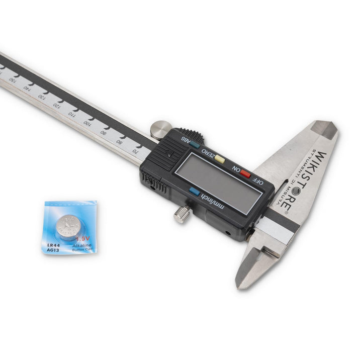 WIKISTORE TASCHEN Caliper 0-300 mm with 4 Functions, Analogue Brake Caliper 50 Jaws, Steel Saddle La