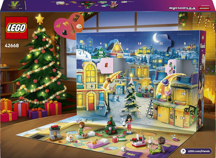 LEGO Friends Adventskalender 2025 - Weihnachten Spielzeug mit 24 Überraschungen inkl. 5 Minifiguren,