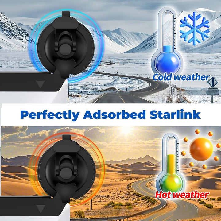 Starlink Mini Saugnapfhalterung, Autohalterung für Fenster & Sonnendächer, Stabile Halterung für Sta