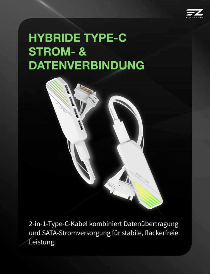 EZDIY-FAB MH01 Interner USB 2.0 9Pin Hub,4-Port Header Erweiterung,Weiss | 4-Port-Header-Erweiterung