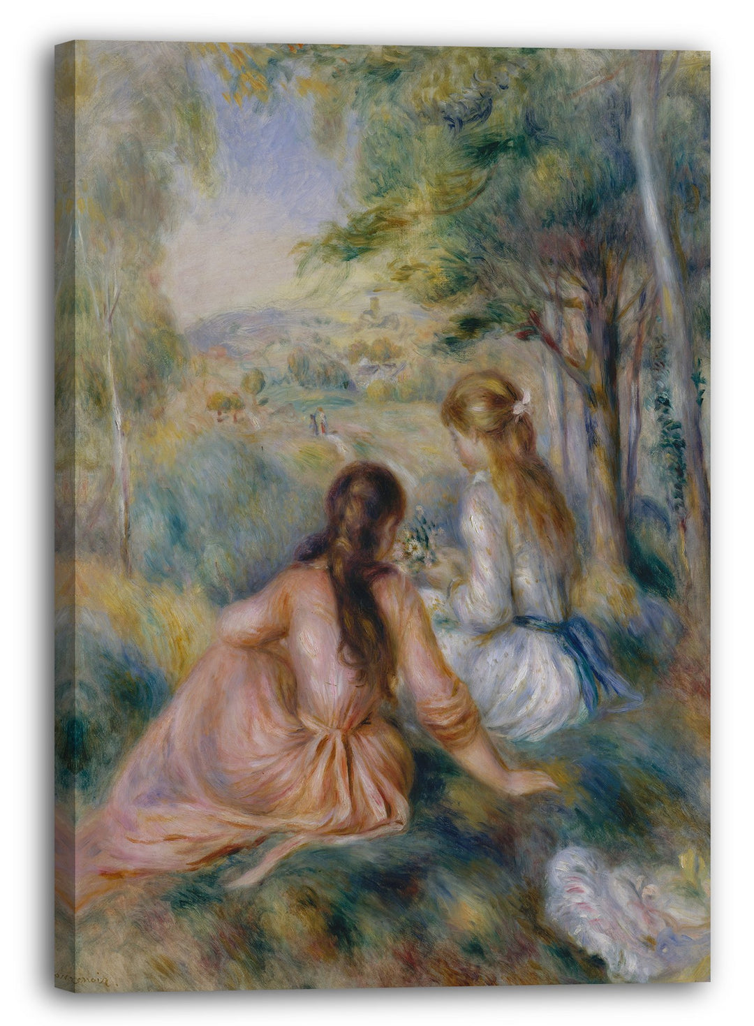Printed Paintings Leinwand (80x120cm): Auguste Renoir - Auf der Wiese 80x120 cm, 80x120 cm