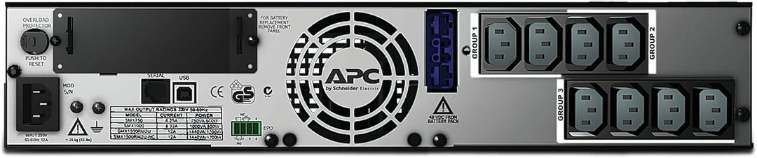 APC Smart UPS SMX - SMX1500RMI2U - USV 1500VA (Rack / Tower, bis zu 14 min. Überbrückungszeit bei St
