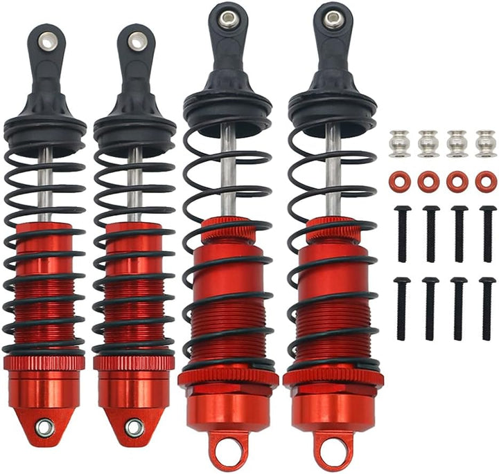 RCAWD rc Stossdämpfer set für 1/10 ARRMA 3S & Mega550 Senton Granit Big Rock Typhon Teil (rot), 4 St