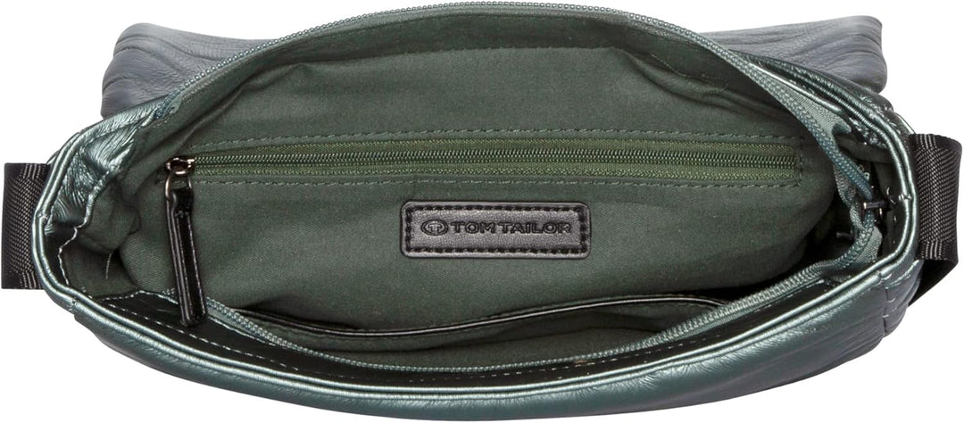 TOM TAILOR bags Jody Damen Umhängetasche Umschlagtasche Klein Silber Grün, Grün