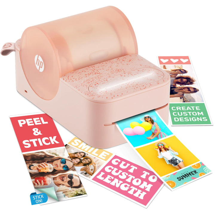 HP Sprocket Panorama Instant- Tragbarer Farbetiketten- und Fotodrucker (Rosa). Personalisieren Sie D