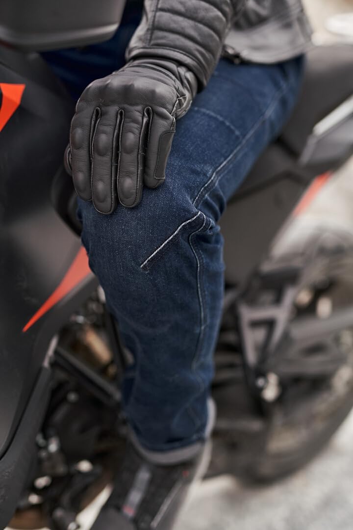 SHIMA DEVON Motorradjeans - Belüftete Elastische Slim Fit Biker Motorradhose mit FiberQL-Verstärkung