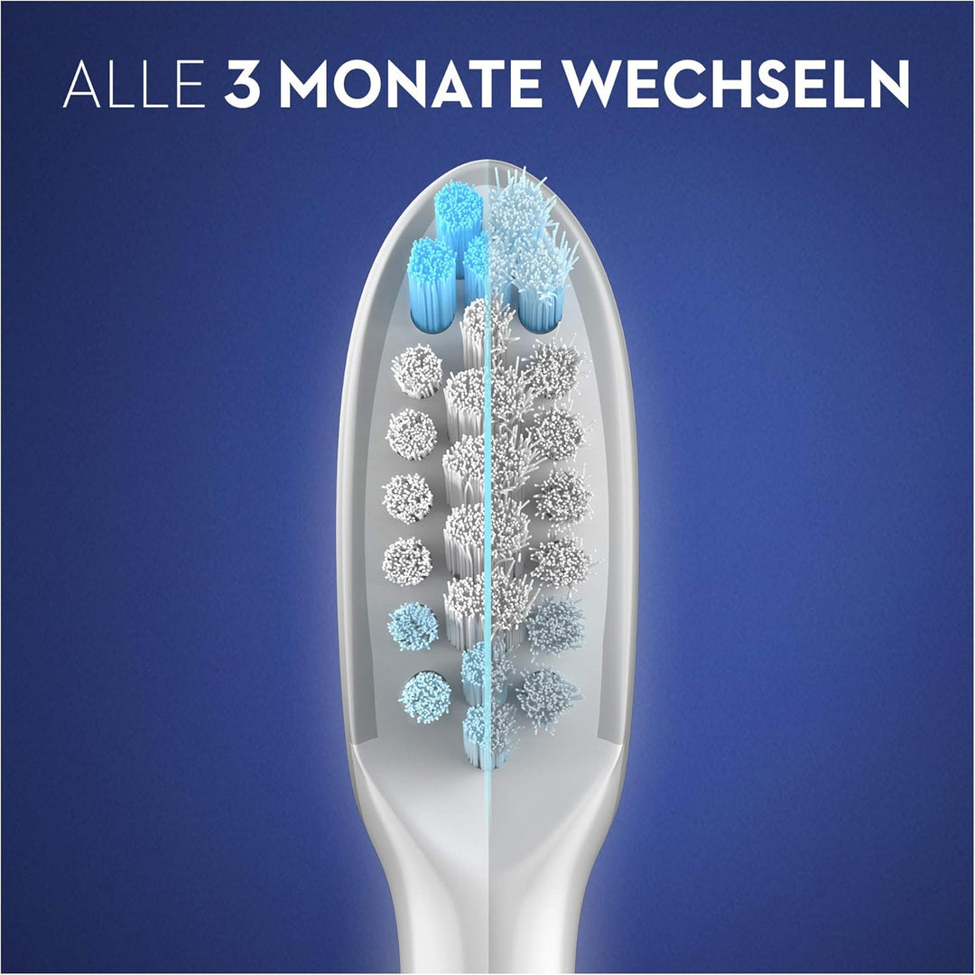 Oral-B Pulsonic Clean Aufsteckbürsten für Schallzahnbürsten, 4 Stück, Zahnbürstenaufsatz für Oral-B