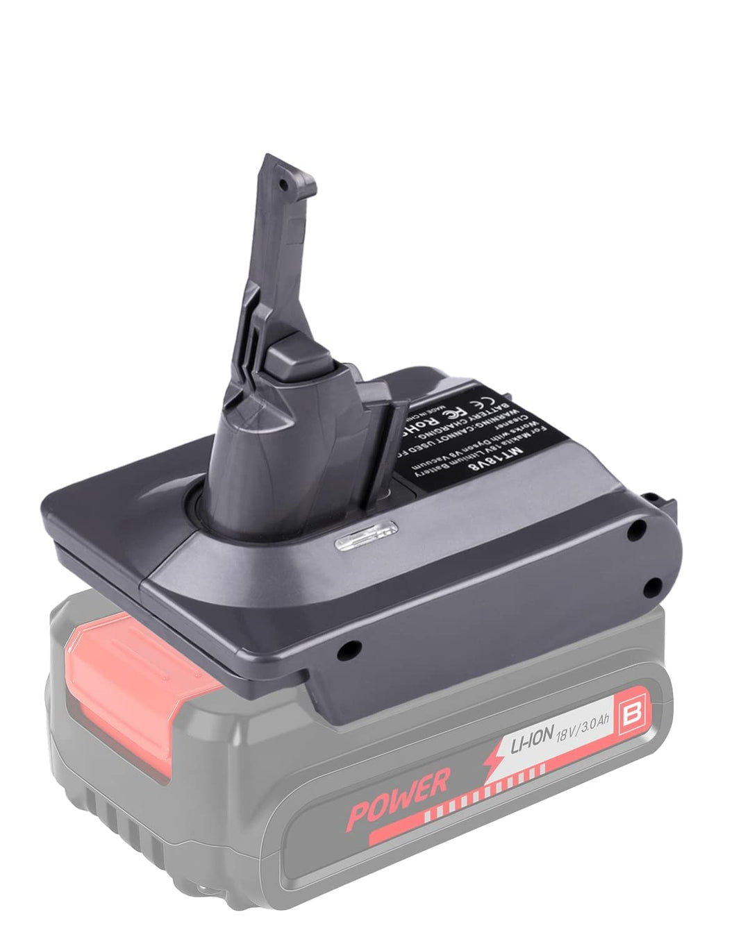 BTRUI Für Dyson V8 Batterieadapter für Einhell 18V Power X Serie Batterie konvertieren zu Dyson V8 S