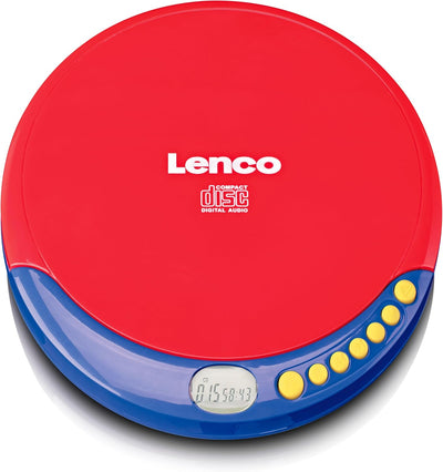 Lenco CD-021 CD-Player für Kinder - tragbarer CD-Player - Discman - Kopfhörer mit Lautstärkenbegrenz