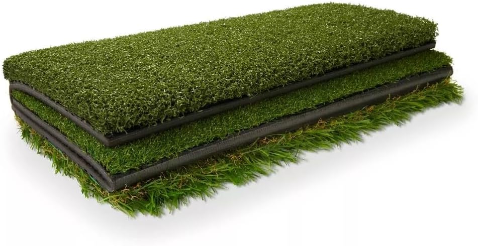 SKLZ Golf Übungsmatte, Spiel verbessern mit 3-Oberflächen-Design, robuste 63,5cm x 40,6cm Matte für
