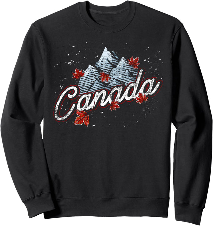 Ahornblatt Kanadier Gebirge Natur Kanada Sweatshirt