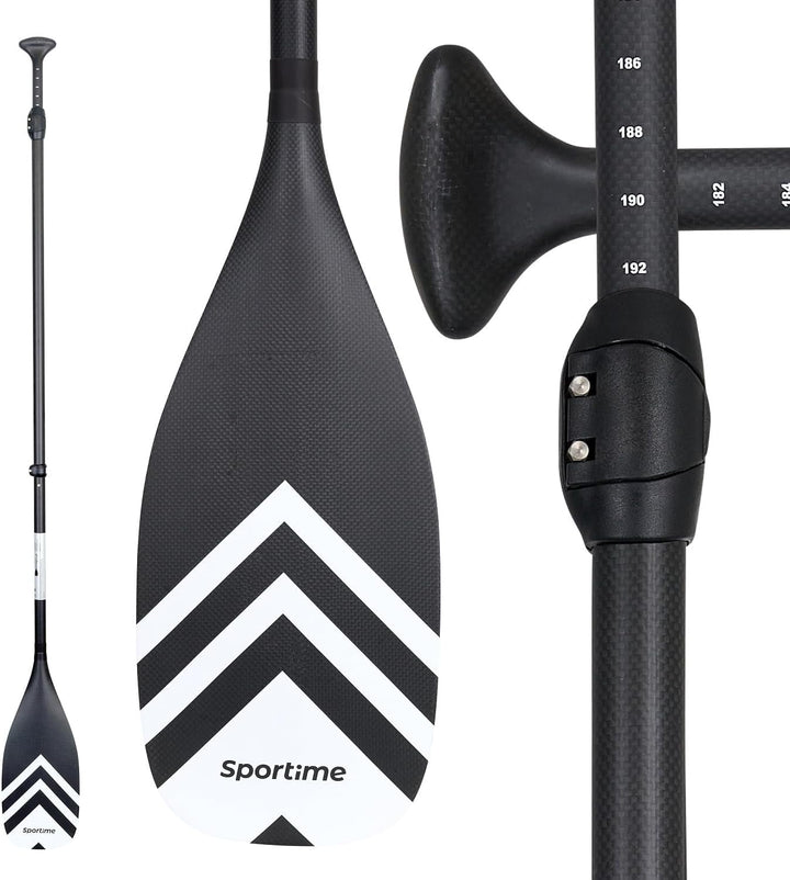 Sportime Full-Carbon-Paddel 3-teilig