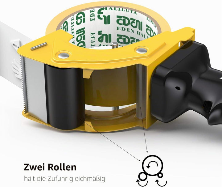 Handheld Klebebandabroller, mit extra Klinge Verpackung Karton Cutter, Paketklebeband Paketbandabrol