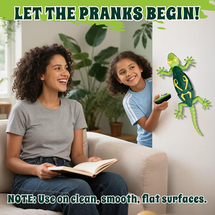 Wall Crawler Gecko, Remote Controlled Crawling Chameleon, Fernbedienung Wand Gecko mit Leuchtenden A