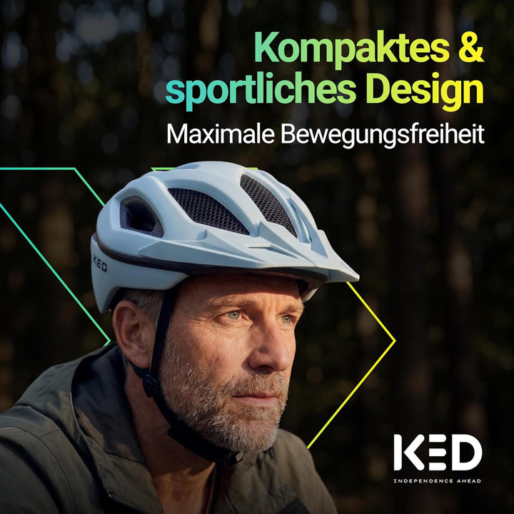 KED MTB Fahrradhelm SPIRI II Trend, Mint L (55-61cm), L (55-61cm)