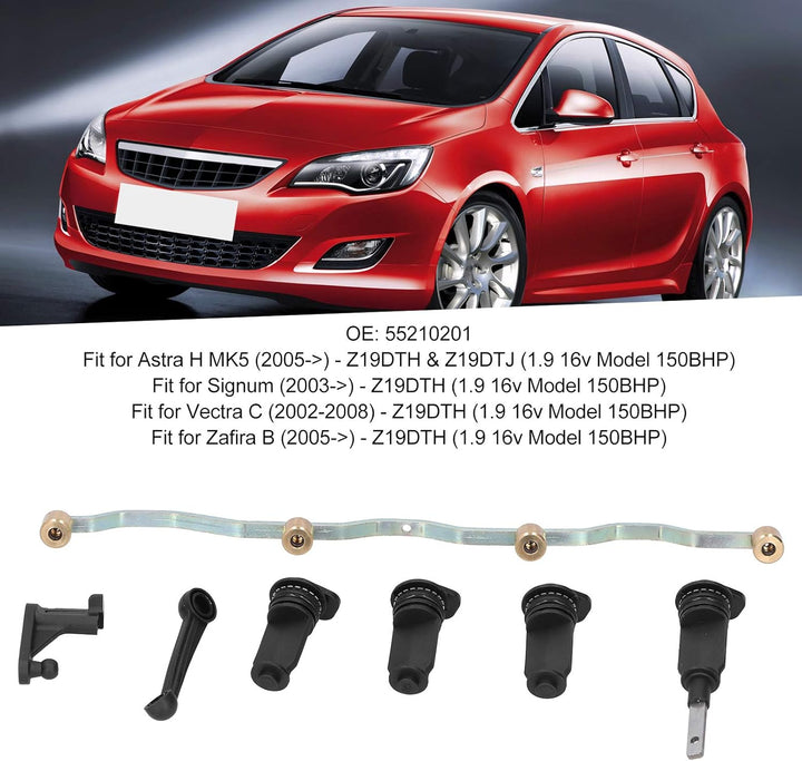 Ansaugkrümmer-Wirbelklappen-Kit Drallklappe Ersetzen 55210201 Passend für Vauxhall Astra H/für Signu