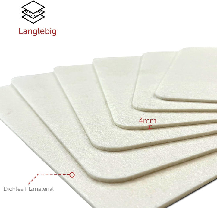 shinfly Tischsets Abwaschbar Platzsets aus Filz 18er Set, Abwischbar Tischsets, Hitzebeständig rutsc