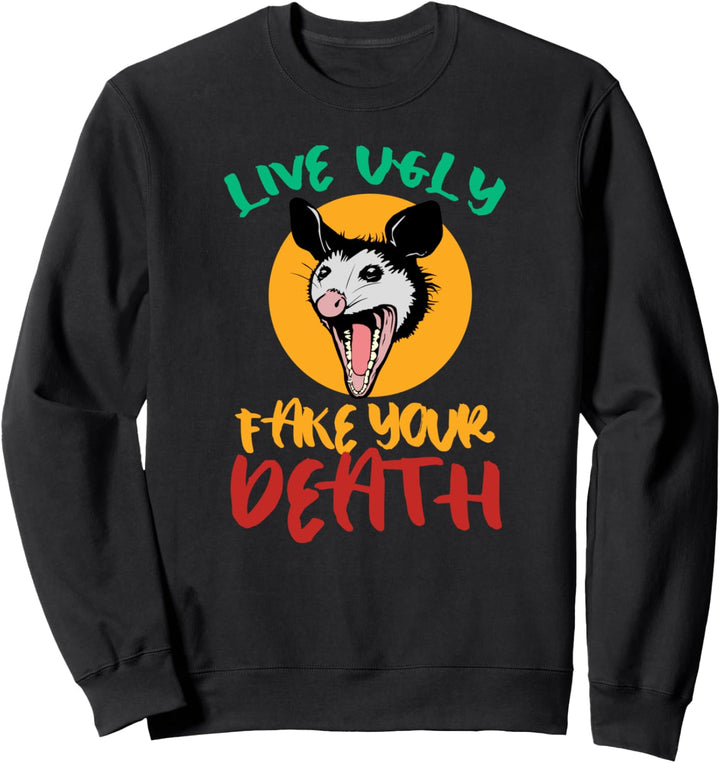 Opossum leben hässlich Ihren Tod vortäuschen Opossum Team-Mü Sweatshirt