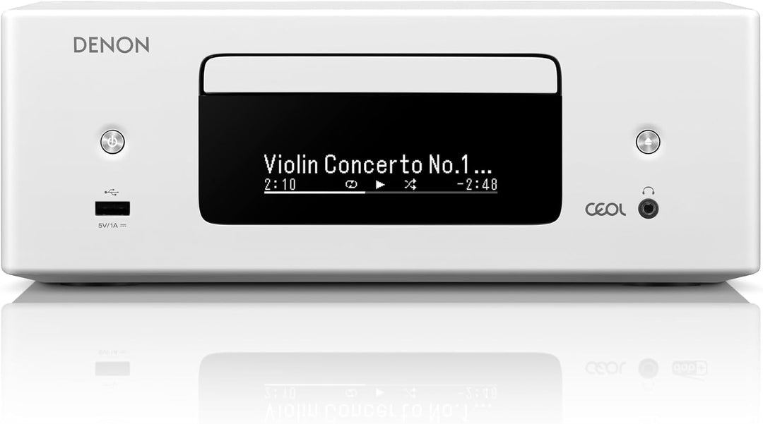 Denon RCD-N12DAB Kompaktanlage, HiFi Verstärker, CD-Player, Internetradio, Musikstreaming, HEOS Mult