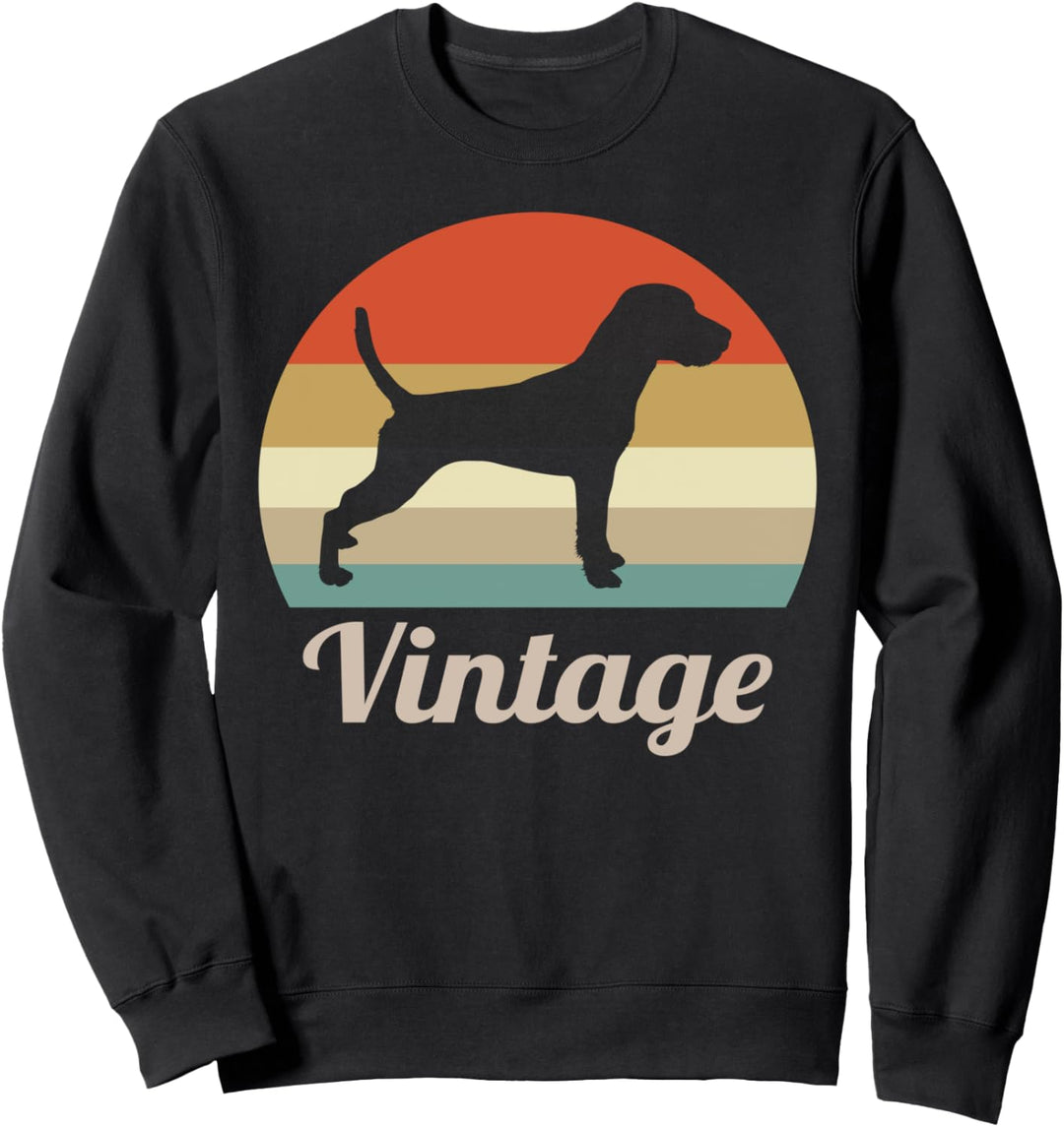 Parson Russell Terrier Vintage Retro Style Hunde Sweatshirt