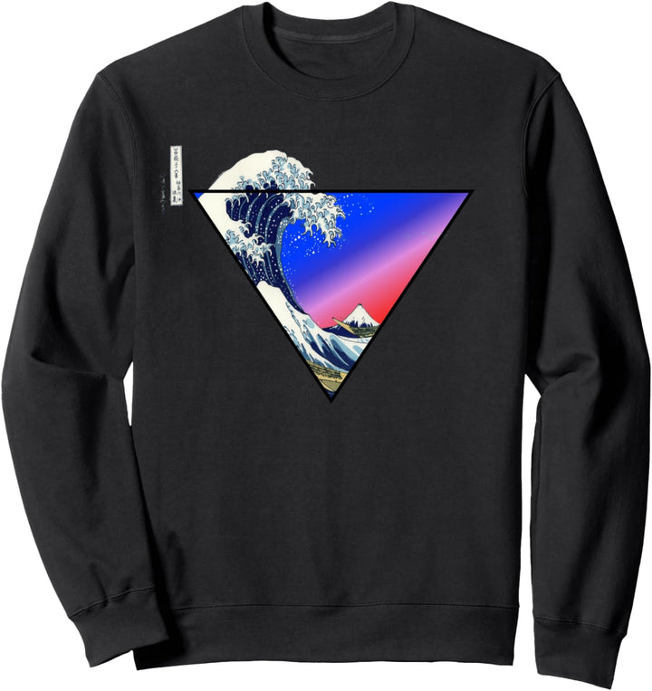 Die grosse Welle vor Kanagawa Japanische Kunst Ästhetik Sweatshirt