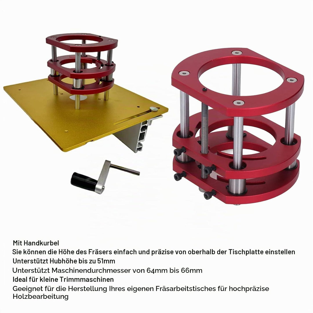 Router Lift Router Lift Basis Aluminium Legierung Edelstahl 4 Kiefer Klemm Router Tisch Hebe System