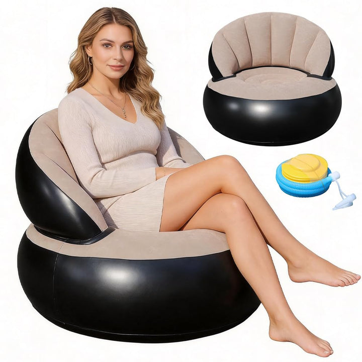 Aufblasbarer Sofa, Aufblasbarer Sessel, Tragbarer Aufblasbarer Sofastuhl | Gohytal Aufblasbarer Sofa