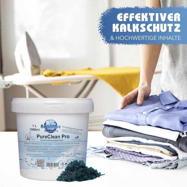 Filtergranulat PureCleanPro Entmineralisierungsgranulat für Dampfbügelstationen mit Farbindikator vo