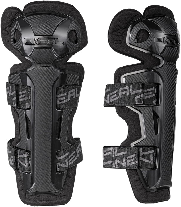 O'Neal 0251E-107 Pro II RL Knie Protektor Carbon Optik Schienbein MX MTB DH BMX Schutz, schwarz Einh