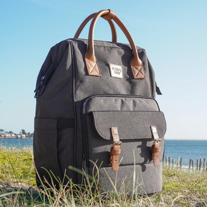 Thermobaby - ESCAPADE-Wickeltasche - Baby-Wickelrucksack - Tasche mit Wickelauflage für Babys Jungen