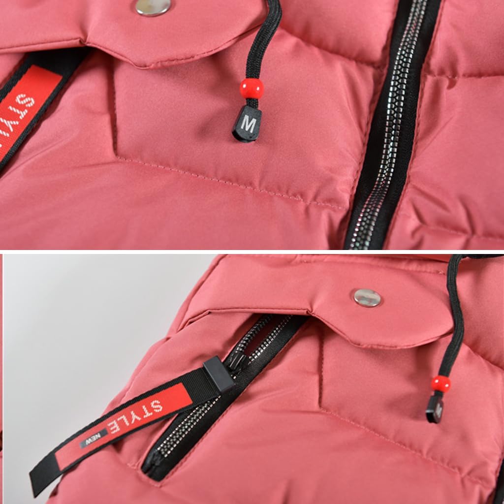Mädchen Winterjacke Kinder Wintermantel Dicke Steppjacke Lange Warme Parka Baumwolljacke Outdoor Man