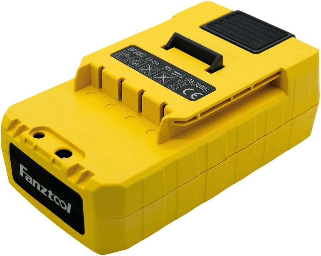 FANZTOOL 20V Ersatz-Akku, 4000 mAh Lithium Werkzeugakku für alle FANZTOOL Geräte Ersatz-Akku 4Ah, Er