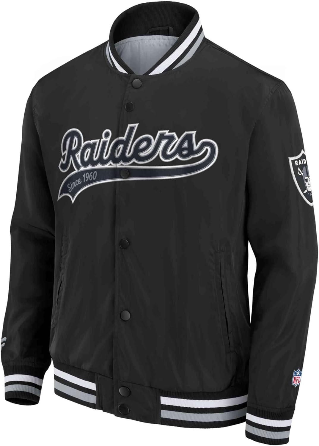 Fanatics Las Vegas Raiders NFL Sateen College Jacket, L