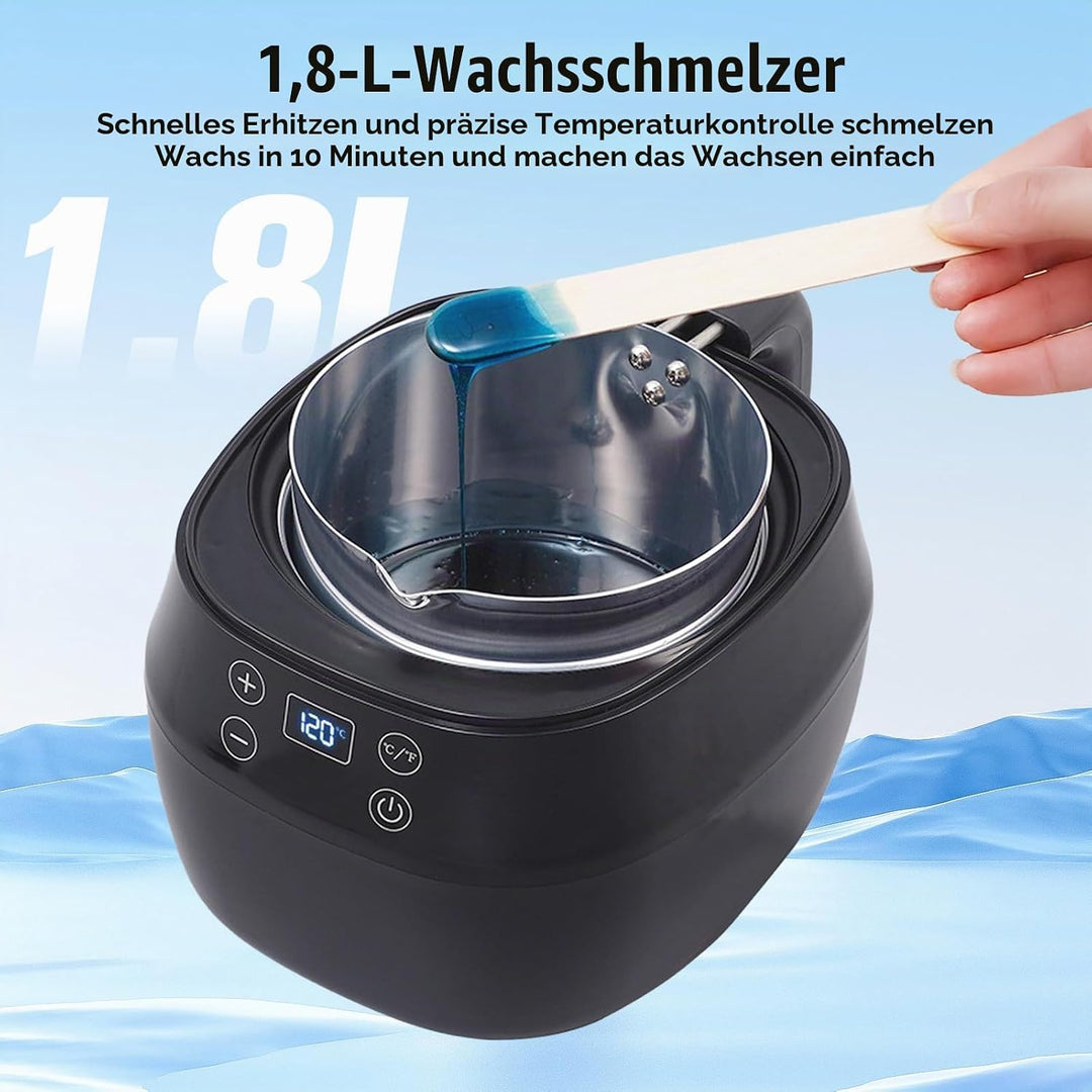 VexNook 1L Elektrischer Wachsschmelzer – Wachsschmelztopf für die Kerzenherstellung mit LED-Temperat