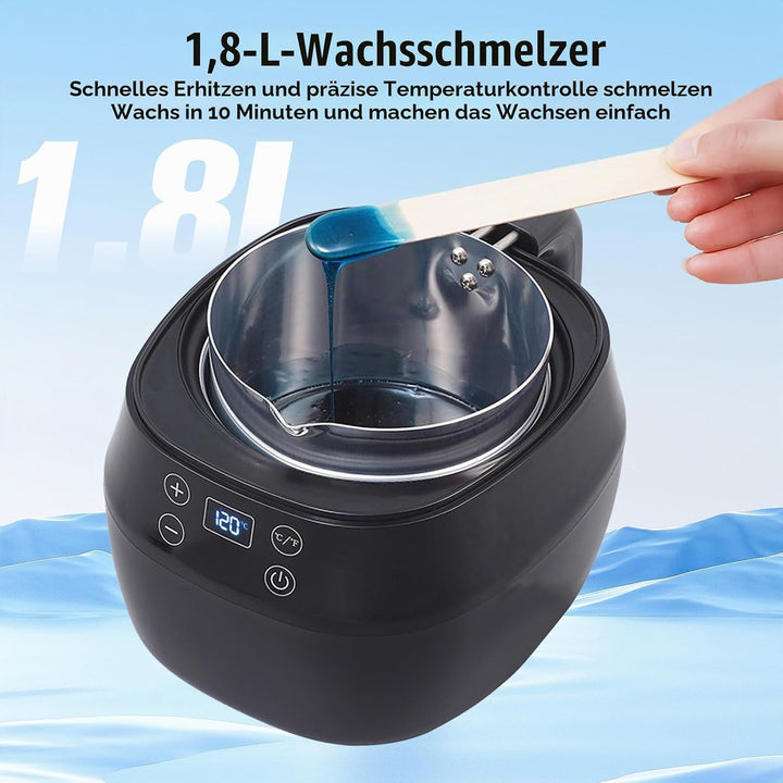 VexNook 1L Elektrischer Wachsschmelzer – Wachsschmelztopf für die Kerzenherstellung mit LED-Temperat