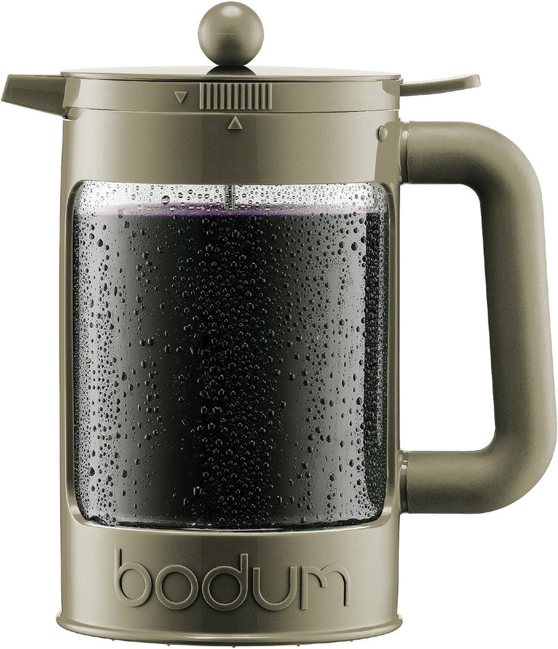 Bodum k11683 – 01 Bean Kaffeebereiter Eiskaffee Kunststoff schwarz 12,5 x 20 x 22,7 cm 1,5 l, Schwar