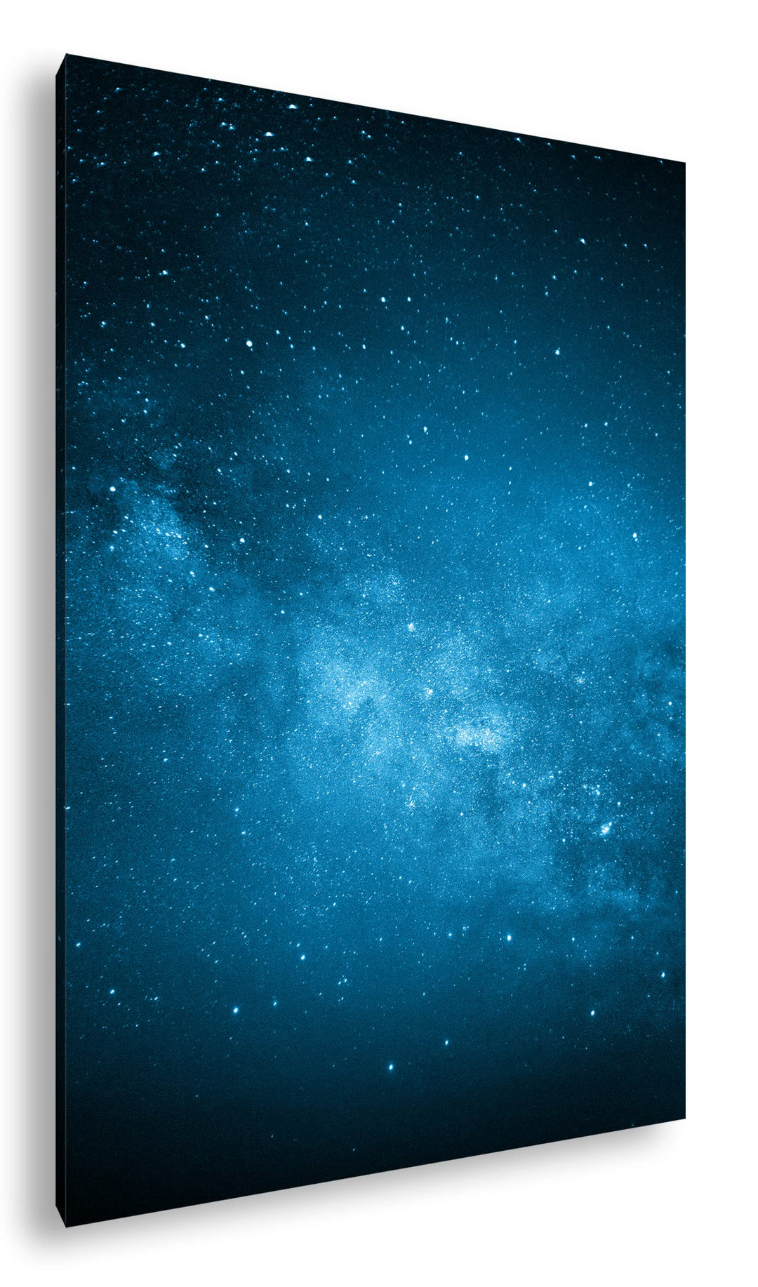 deyoli zauberhafte Milchstrasse Format: 80x60 Effekt: Monocrome Blau als Leinwand, Motiv fertig gera