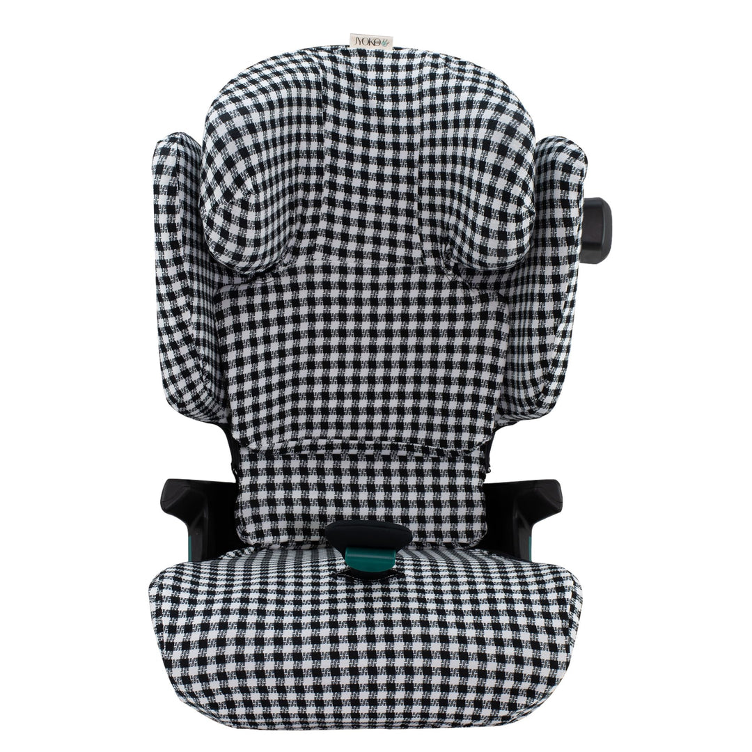 JYOKO Kids Bezug kompatibel mit Britax Romer Kidfix, aus Baumwolle (Romer Kidfix I-Size, Vichy), VIC