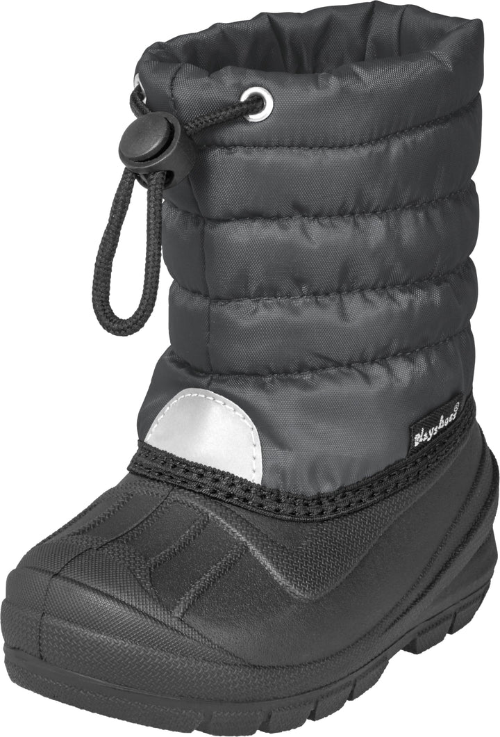 Playshoes Jungen Kinder Winter-Bootie Schneeschuh Outdoor Winterstiefel 20/21 EU Anthrazit, 20/21 EU