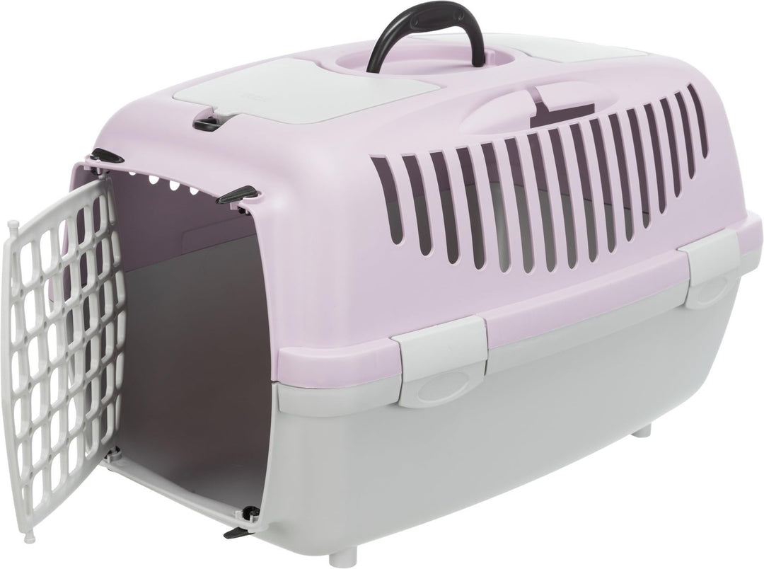Trixie Transportbox Capri hellgrau/hellflieder (Capri 2, XS-S: 37 × 34 × 55 cm) Capri 2 XS–S: 37 × 3