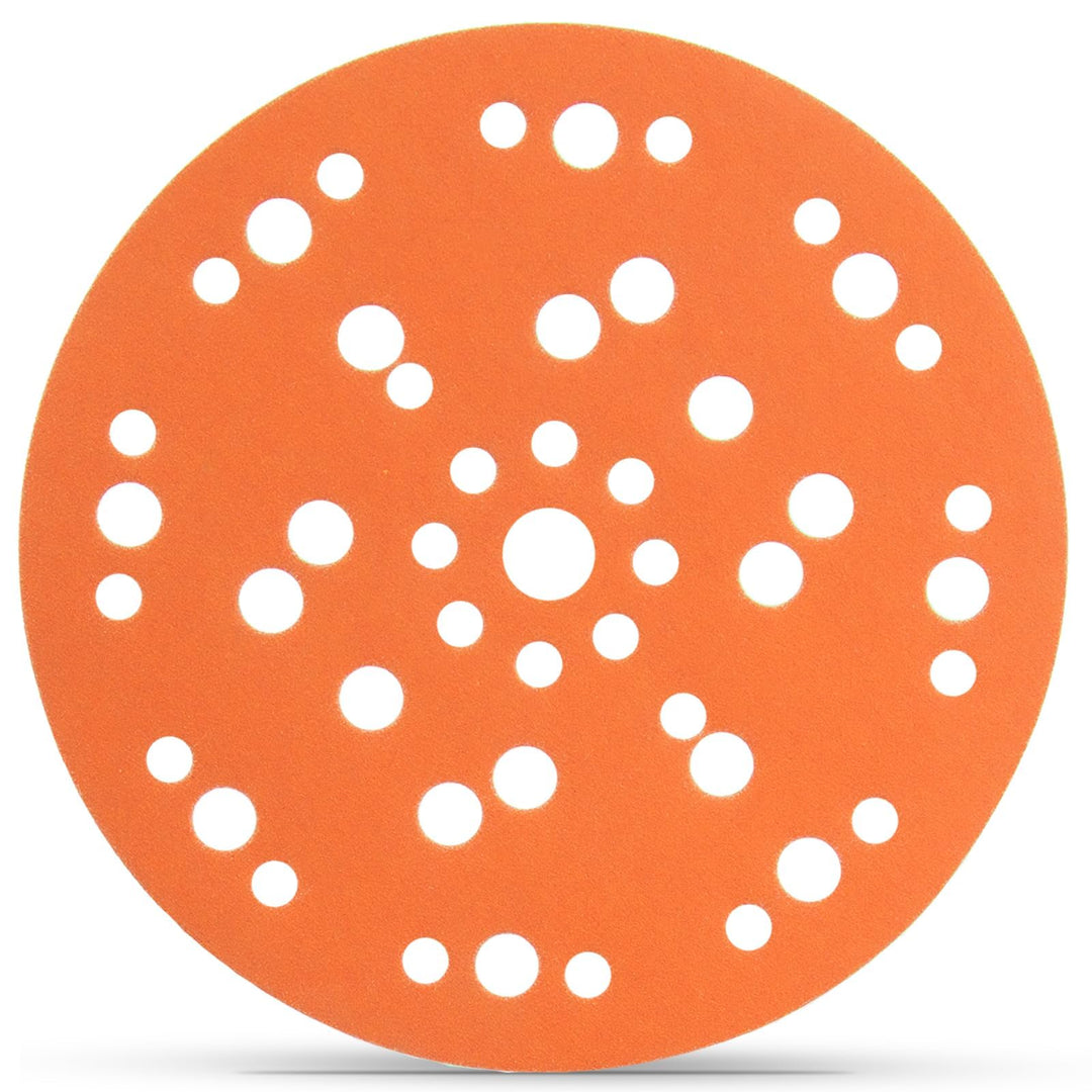 50x Orange Schleifpapier 150mm Klett 47-Loch K320 Für Auto/Holz 320.0, 320.0