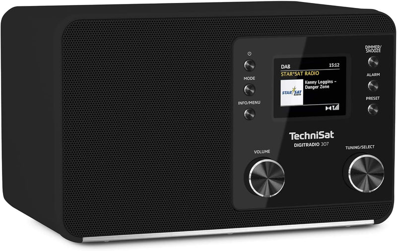 TechniSat DIGITRADIO 307 - DAB Radio (DAB+, UKW, Aux-Eingang, Kopfhöreranschluss, Favoritenspeicher,