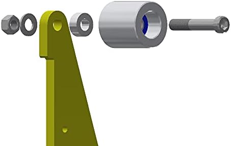 (AL5-24) CNC gefrästes Riemenschleifer Set für Messerschleifer 130 mm Antrieb-24 mm Schaft 75 mm Spu