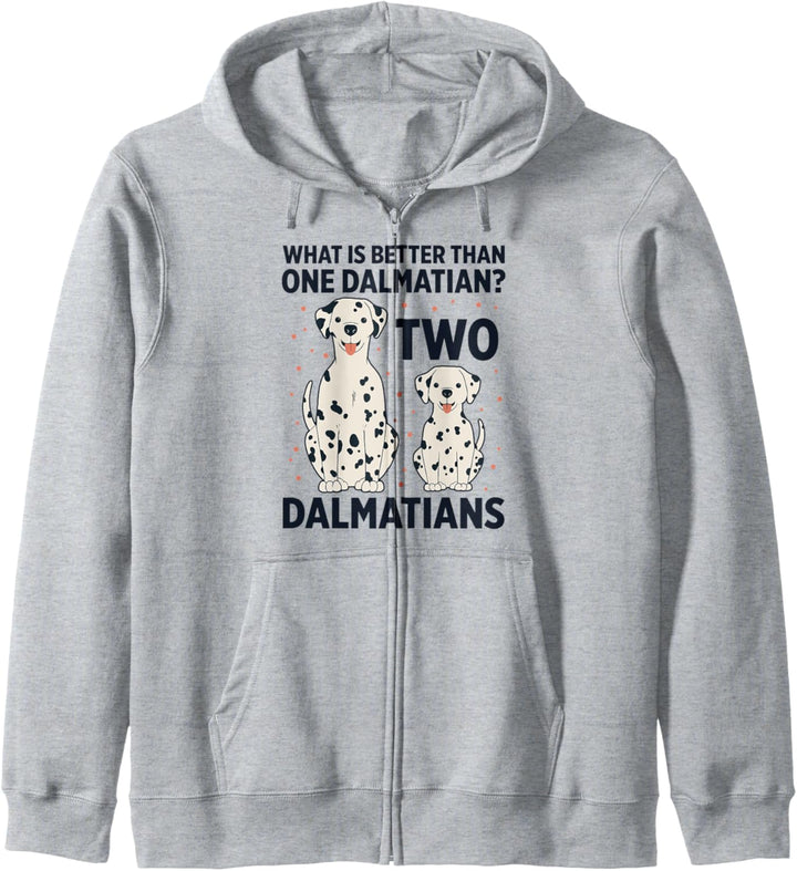 Was ist besser als ein Dalmatiner? Zwei Dalmatiner Kapuzenjacke