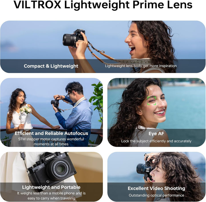 VILTROX 40mm F2.5 f/2.5 AF-Objektiv für Nikon Z-Mount, Weitwinkel-Vollformat-Autofokusobjektiv, komp