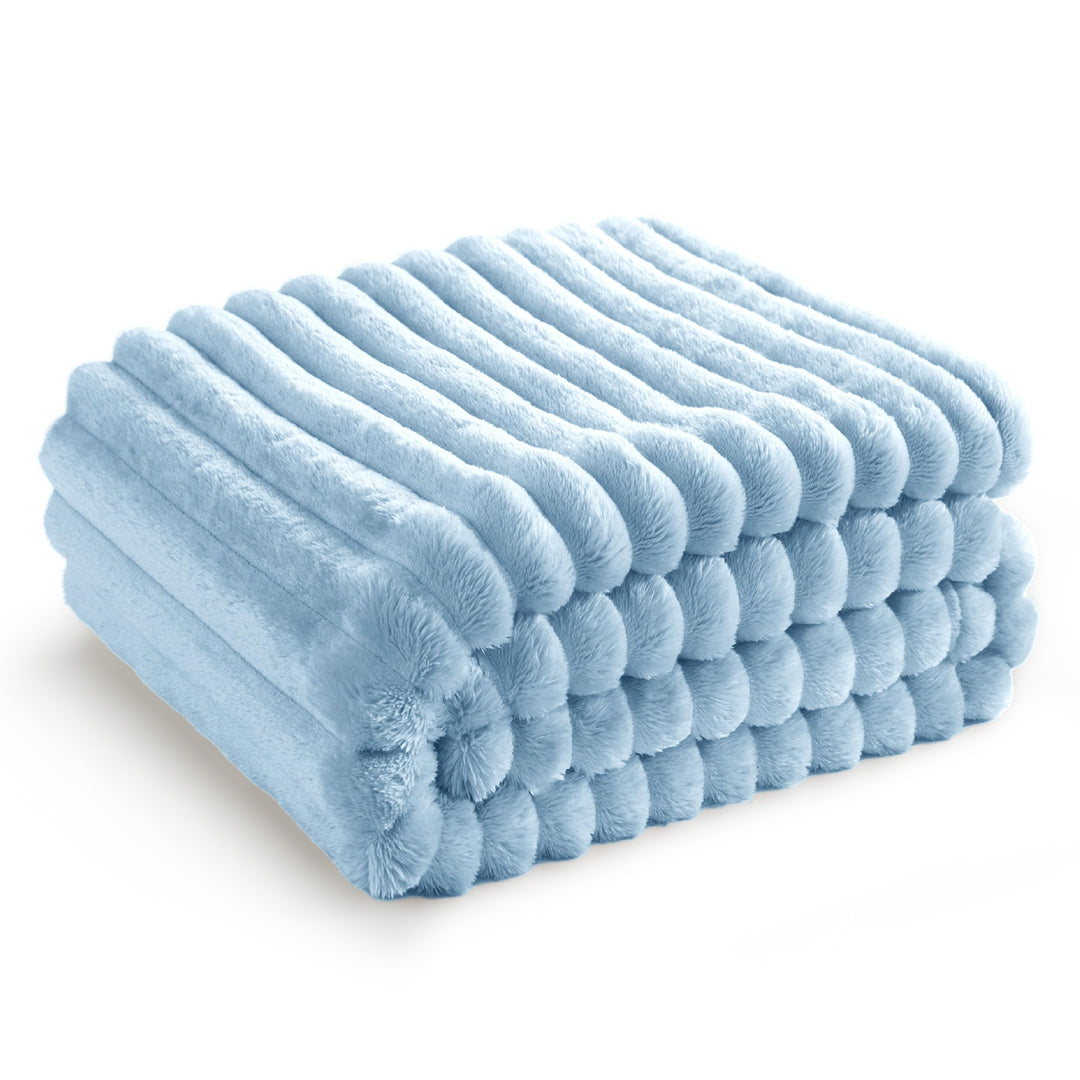 BEDSURE Kuscheldecke Flauschig - Wolldecke & Fleecedecke, Sofadecke, Weiche Warme Grobe Korddecke fü
