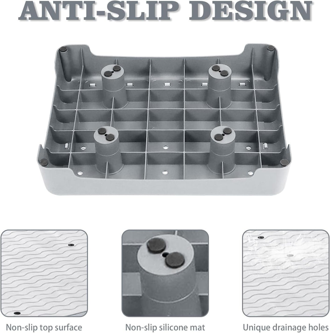 rutschfest Halbstufe 9cm, Trittstufe Tragbare Steighilfe & Einstiegshilfe Anti-Rutsch Tritthocker bi